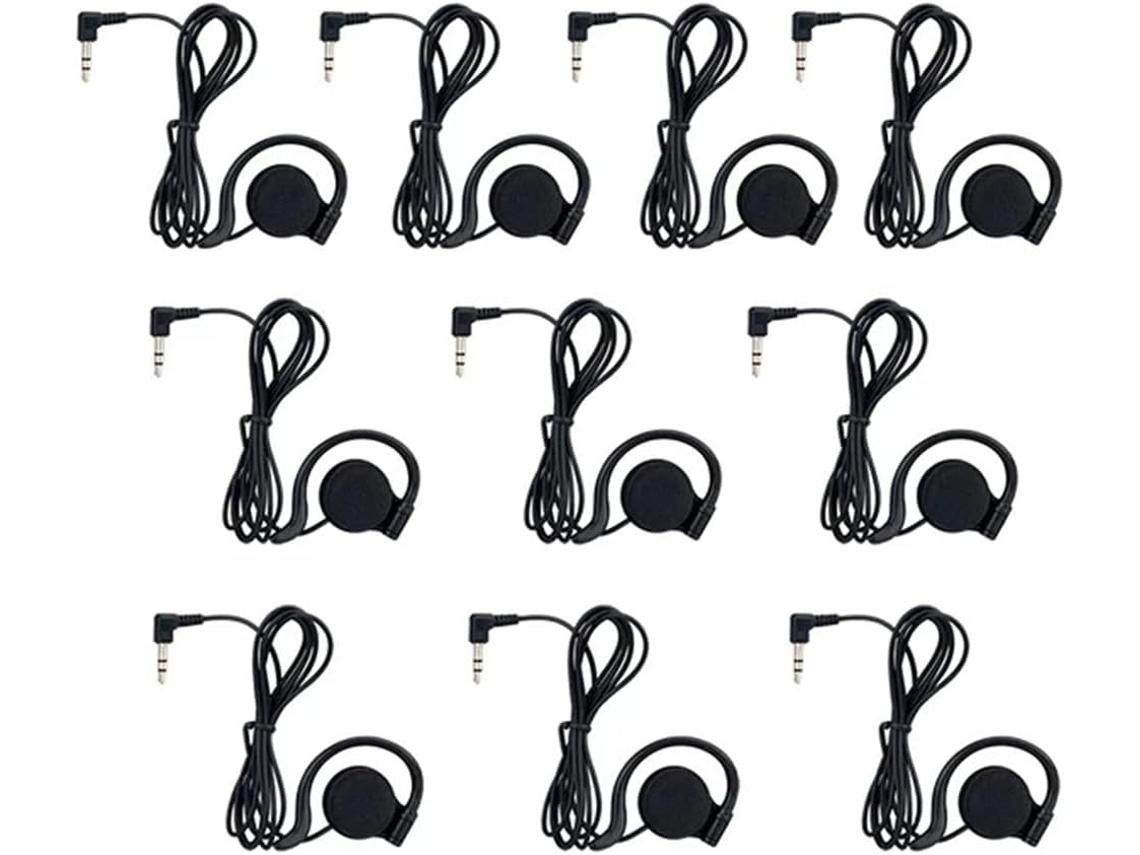 Sistema De Guía Turística, Auriculares De Un Solo Lado De 3,5 Mm, Para T131, T131s, T130p