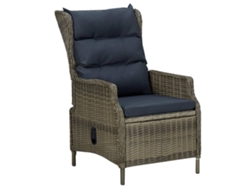 Maison Exclusive - Set De Comedor Jardín 9 Piezas Cojines Ratán Sintético Marrón