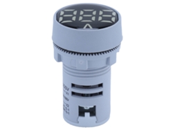 Indicador Digital De Señal De Voltaje 60~500v Ca Medidor De Voltaje De Panel Blanco