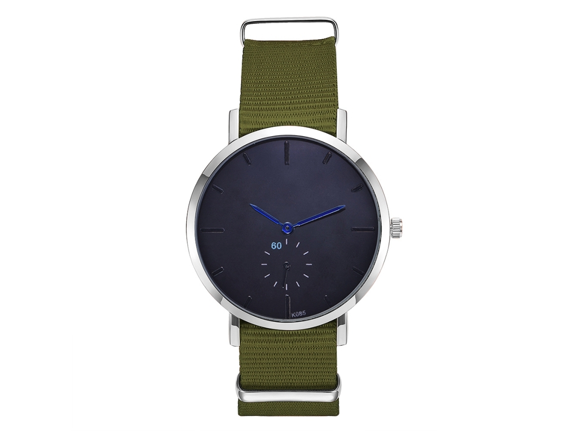 Reloj De Pulsera Sencillo Y Elegante Para Hombre, Con Cronógrafo, De Aleación Y Piel Sintética Marrón.