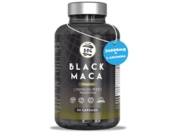 Maca negra andina peruana con L-arginina 50 cápsulas 24000 mg para máxima energía y rendimiento, vitaminas B6 y B12 contra el cansancio y la fatiga.