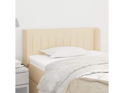 Cabecero De Tela Color Crema 83x16x78/88 Cm