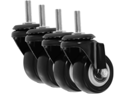 Ruedas 4 Giratorias Muebles Freno M8, Resistentes Acero