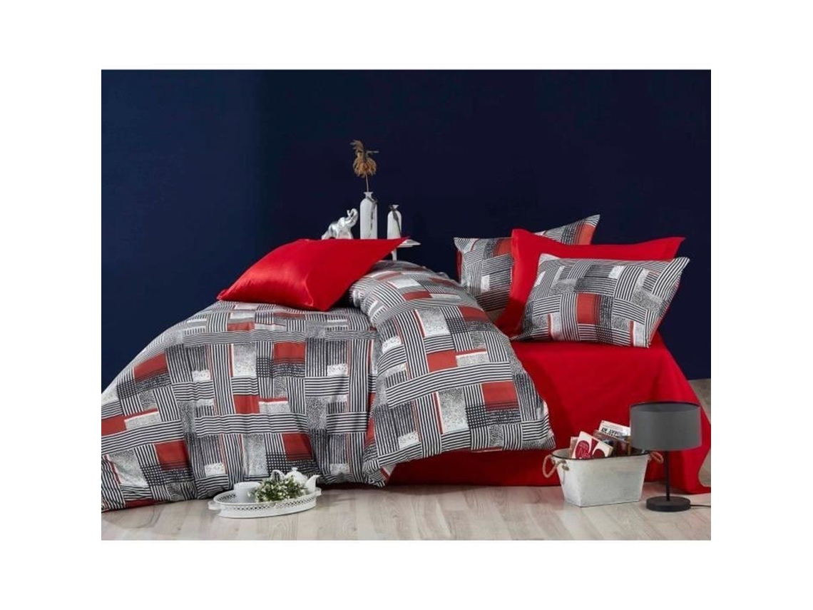 Juego De Cama - Funda Nórdica 220 X 240 + 2 Fundas De Almohada 60 X 60, 100% Microsatén - Gris