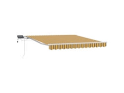 Maison Exclusive - Toldo Retráctil Manual Multicolor 300 X 250 Cm Tela Y Acero