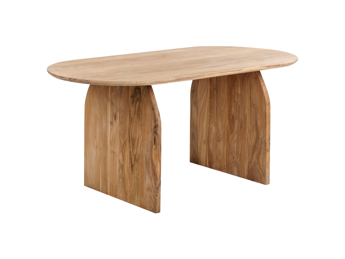 Mesa de comedor BELIANI Skye de Madera de acacia Madera clara 180x90x78