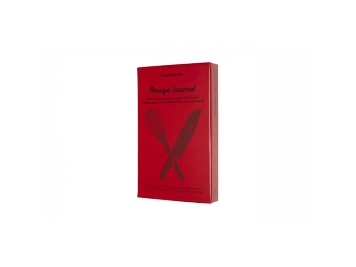 Cuaderno de recetas Passion Journal Tapa dura roja 2 marcadores de página Cierre elástico Passion Journal