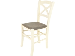 Cadeira T M C S Cross 332AB-NL025 (Branco - 88x43x46 cm - Madeira)