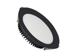 Downlight Led 24w Circular Samsung Aero 130 Lm/w 4000k Lifud Corte Ø 200 Mm Negro 4000k 1-10v Branco Neutro