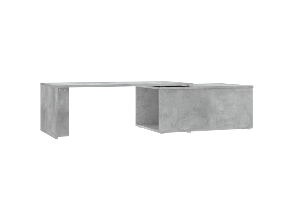 Mesa de centro con compartimento de almacenamiento, diseño moderno y contemporáneo, 150 x 50 x 35 cm, madera industrializada, gris, Dec039275