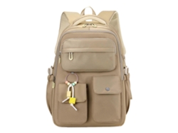 Mochila escolar moderna, ideal para viajar, con gran capacidad, estilo informal y ligera, perfecta para niñas. Color caqui.