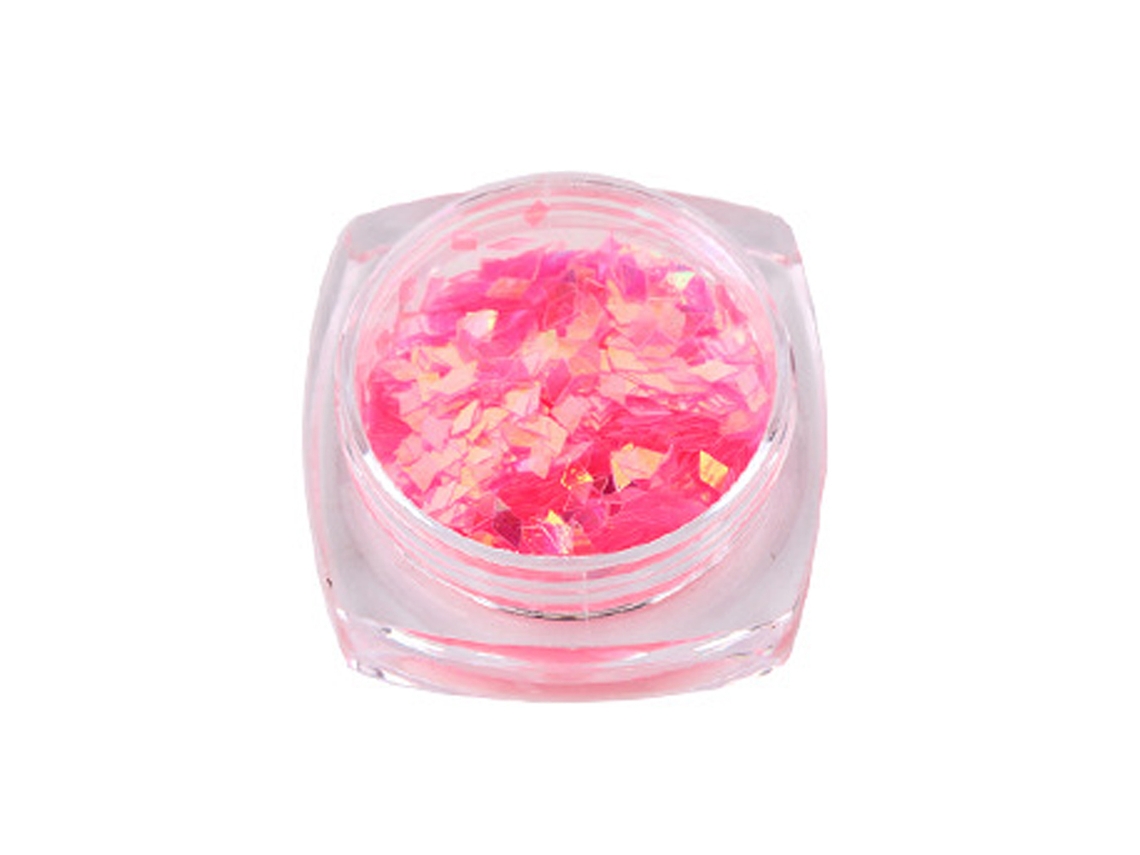 Diseño De Uñas Con Purpurina En Forma De Diamante, Lentejuelas, Manicura Rosa 11