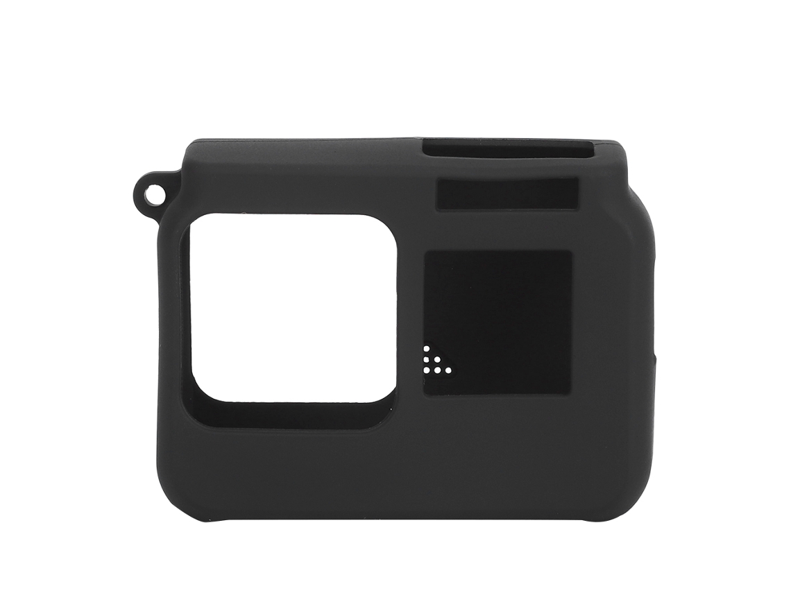 NEVEANCE Funda Protectora Portátil de Silicona Suave a Prueba de Golpes para Insta 360 One R 4K Cámara de Acción (Negro)