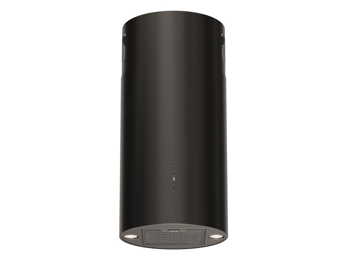 Campana de isla negra Elba2 de 39 cm con forma de cuerno