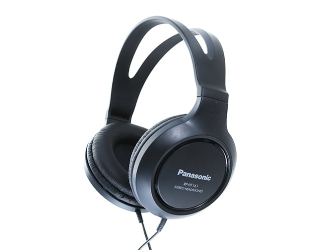 Auriculares con Cable PANASONIC RP-HT161EK (Over Ear - Negro)