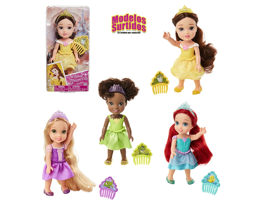 Muñeca Pequeña Princesa De 15 Cm Con Rejilla Princesas Disney