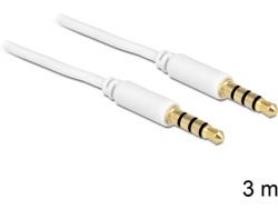 Cable Audio DELOCK (Jack 3.5 mm - 3 m - Blanco)