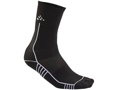 Calcetines para Hombre CRAFT Progress Mid Negro para Fútbol (EU 43 - 45)