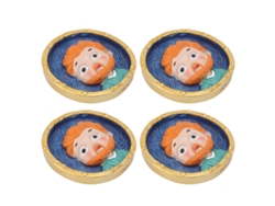 4 Imanes De Nevera Con Dibujos Animados De Van Gogh, De Resina Duradera Y Decorativos.