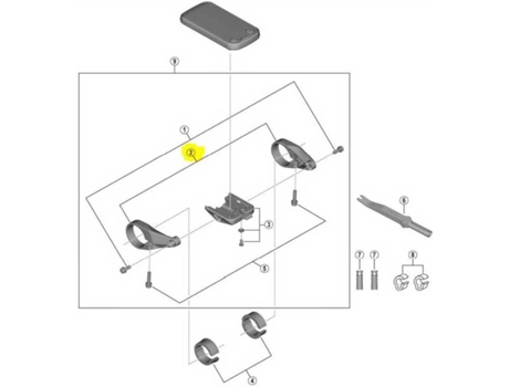 Soporte SHIMANO Sc-e6100 Support Clamp