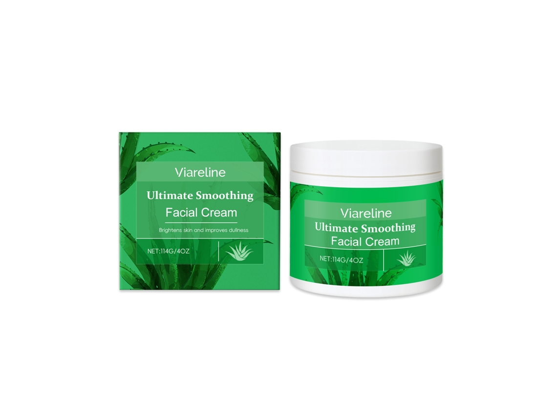 Crema hidratante facial iluminadora, aclarante y antiedad