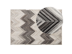 Alfombra de pelo corto BELIANI Aytepe de Piel de vaca Gris 140x200