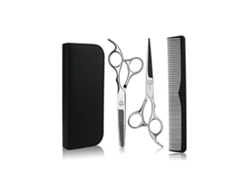 Juego de tijeras de barbero, Kit profesional de tijeras de peluquería, tijeras de adelgazamiento de belleza para recortar el cabello y la barba Pa YEMAESRE