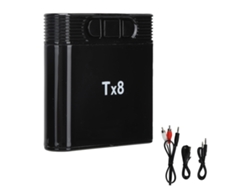 Adaptador Bluetooth 5.0 Transmissor Receptor 2 Em 1 Com Clip Posterior Para Áudio Sem Fio