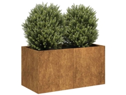 Jardinerasoporte Para Floresmaceta Oxidada 80x40x40 Cm Acero Corten