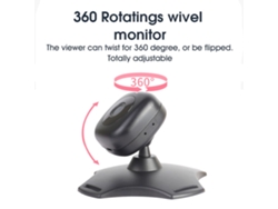 Monitor de bebé inalámbrico para coche con cámara y visión nocturna.