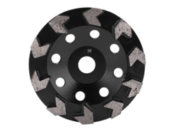 Disco De Lijado De Copa De Diamante, 10 Dientes, Negro, 150 Mm, Malla 30, Para Hormigón, Piedra Y Cemento.