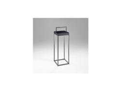Lámpara de mesa solar y recargable CAGE de PERENZ gris oscuro Al. 50 cm