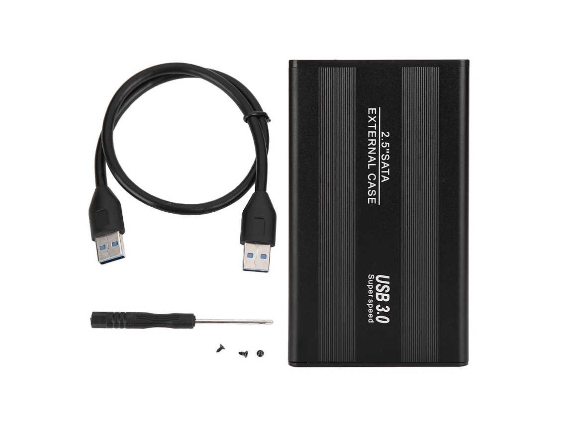 Caja Externa De Disco Duro Usb3.0 Sata 2.5" Para Hdd/ssd Color Negro