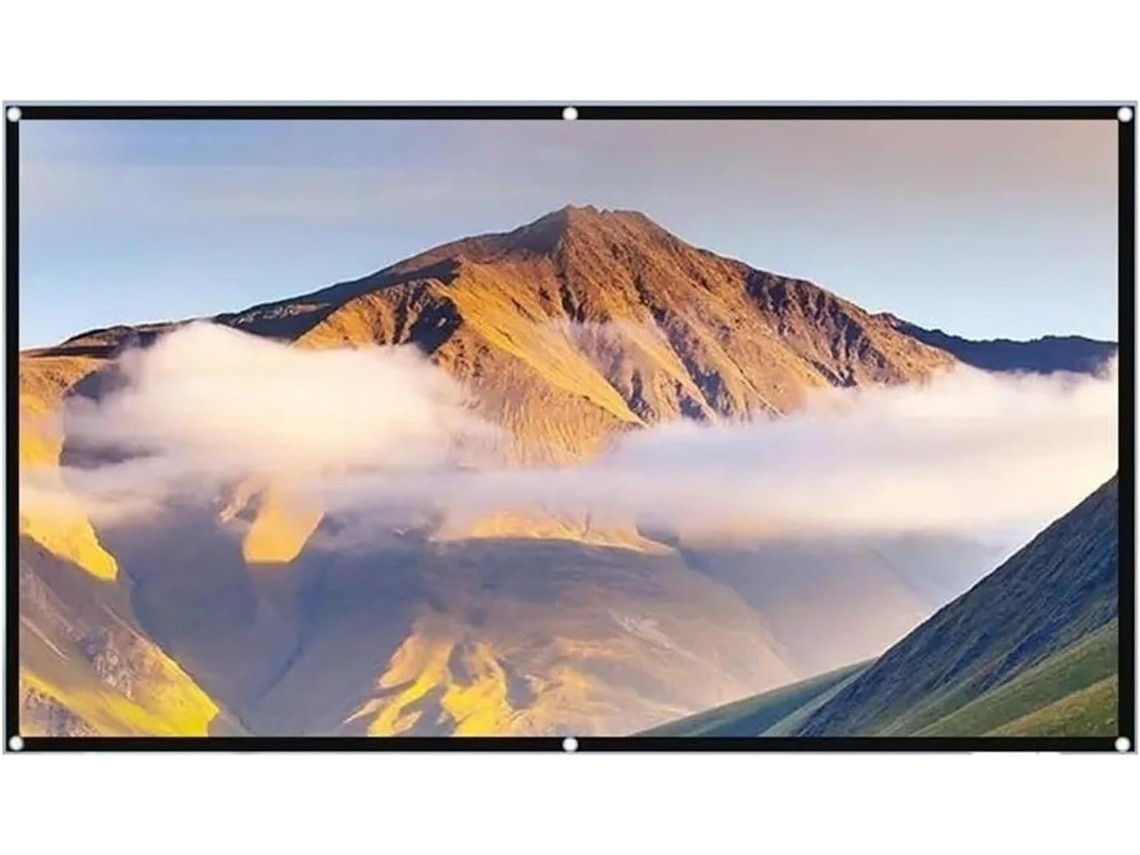 Pantalla De Proyección, Pantalla De Proyección Metálica Reflectante Gris Portátil Con Revestimiento Óptico