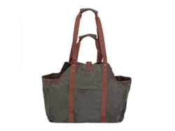 Bolsa De Transporte De Leña De Lona Encerada Gruesa Para Almacenamiento Y Acampada.