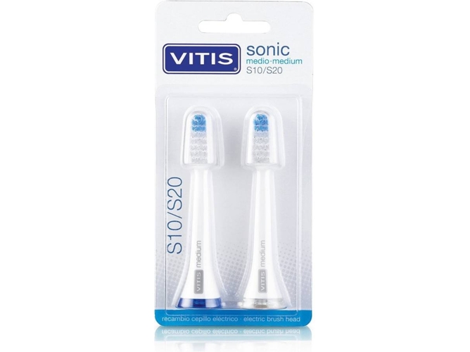 Recarga para Cepillo de Dientes VITIS Sonic Electric S10S20 Medium Refill