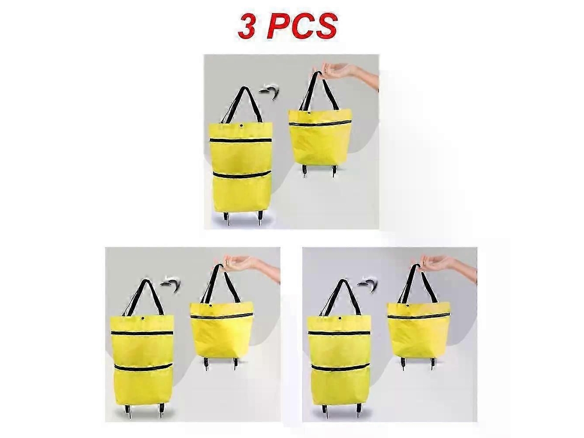 Bolsa de compras plegable, carrito con ruedas, organizador de verduras, portátil. GOKOCO