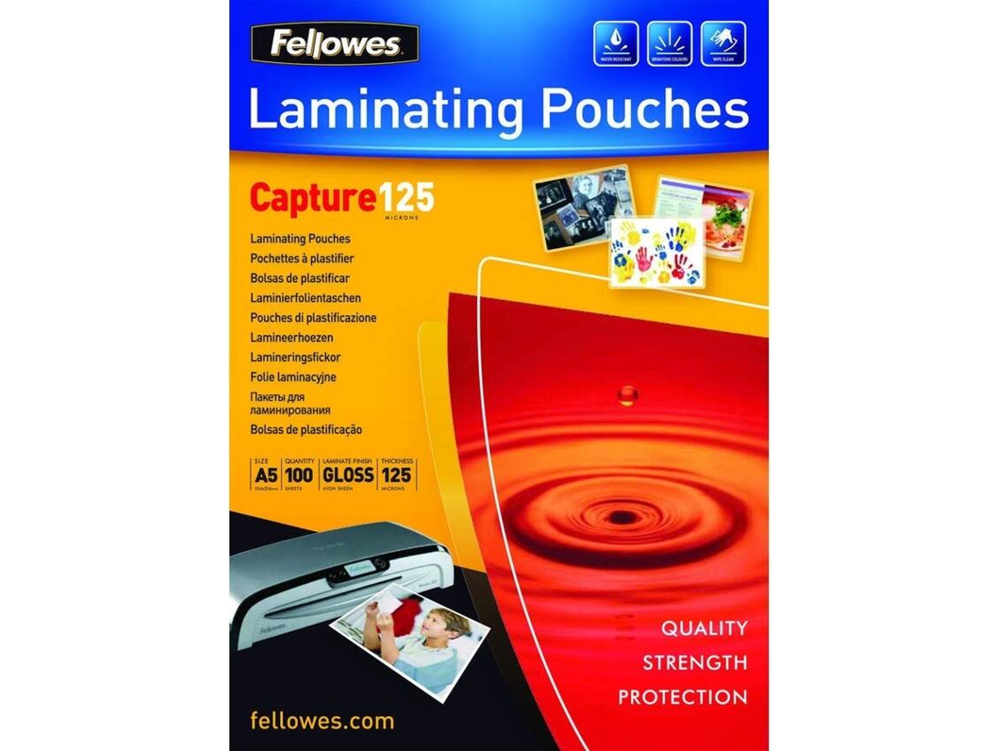 Fundas de Plastificar FELLOWES 5307302 Transparente (100 un - A5)