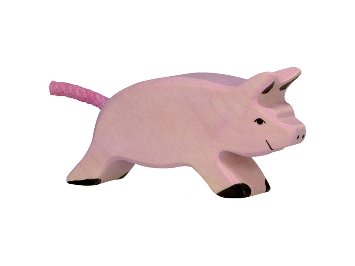 Figuras de Acción HOLZTIGER (Madera - Rosa - 8,4 x 2 x 3,9 cm)