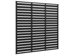 Panel de valla WPC negro de 180 x 180 cm WSD739494 Lovely Home