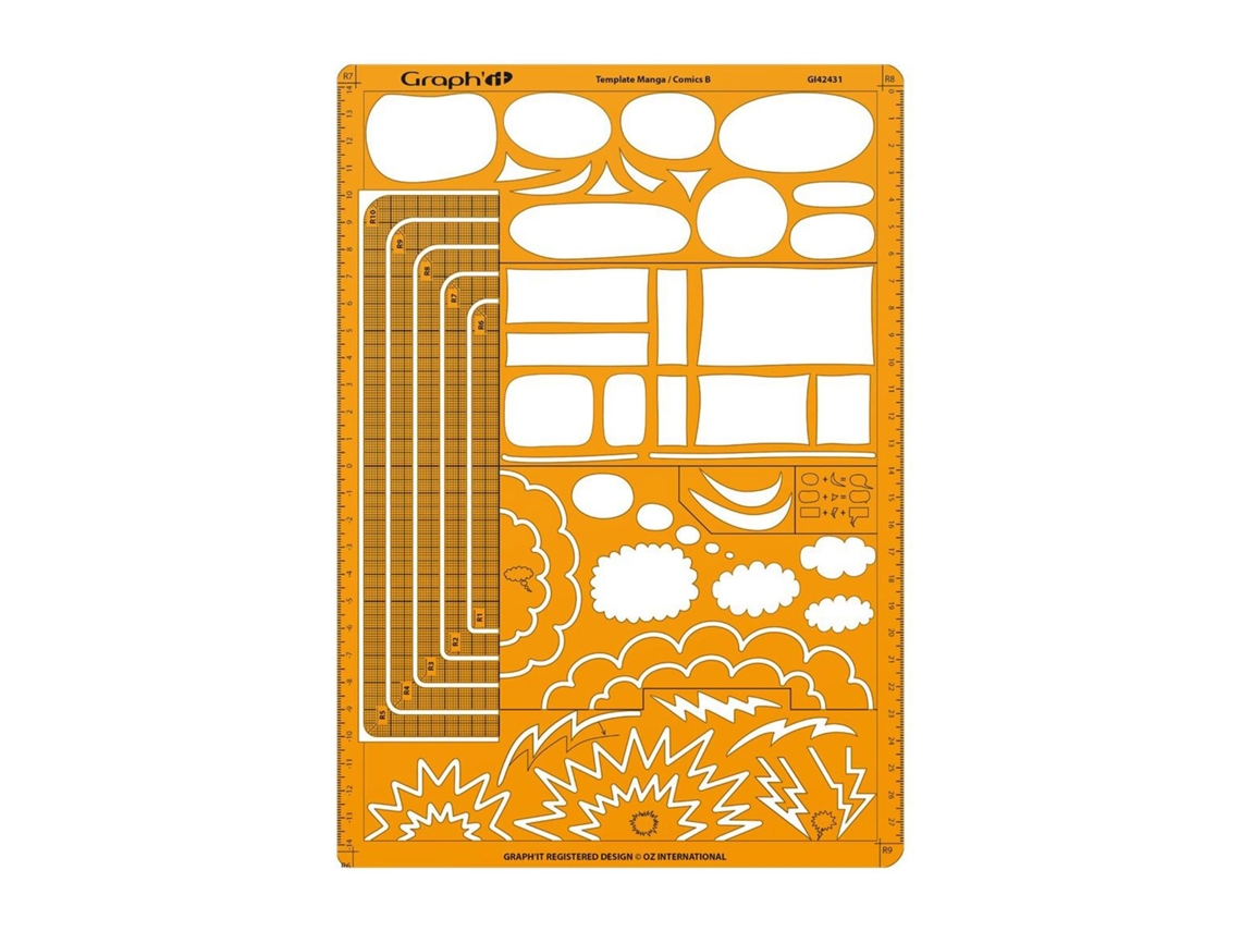 Plantilla para trazar las burbujas - Manga Comics B