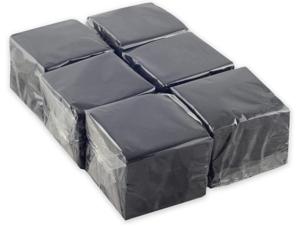 Servilletas de Papel HOSTELNOVO Negro (600 unidades - 10 x 10 cm)