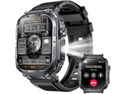 Reloj inteligente para hombres fuerte anti-aplastamiento profundidad de iluminación 3Atm impermeable brújula inteligente YEMAESRE