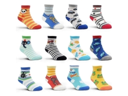 12 Pares De Calcetines Antideslizantes Para Bebés De 1 A 3 Años, Calcetines De Algodón Con Agarre Para Niños Y Niñas.