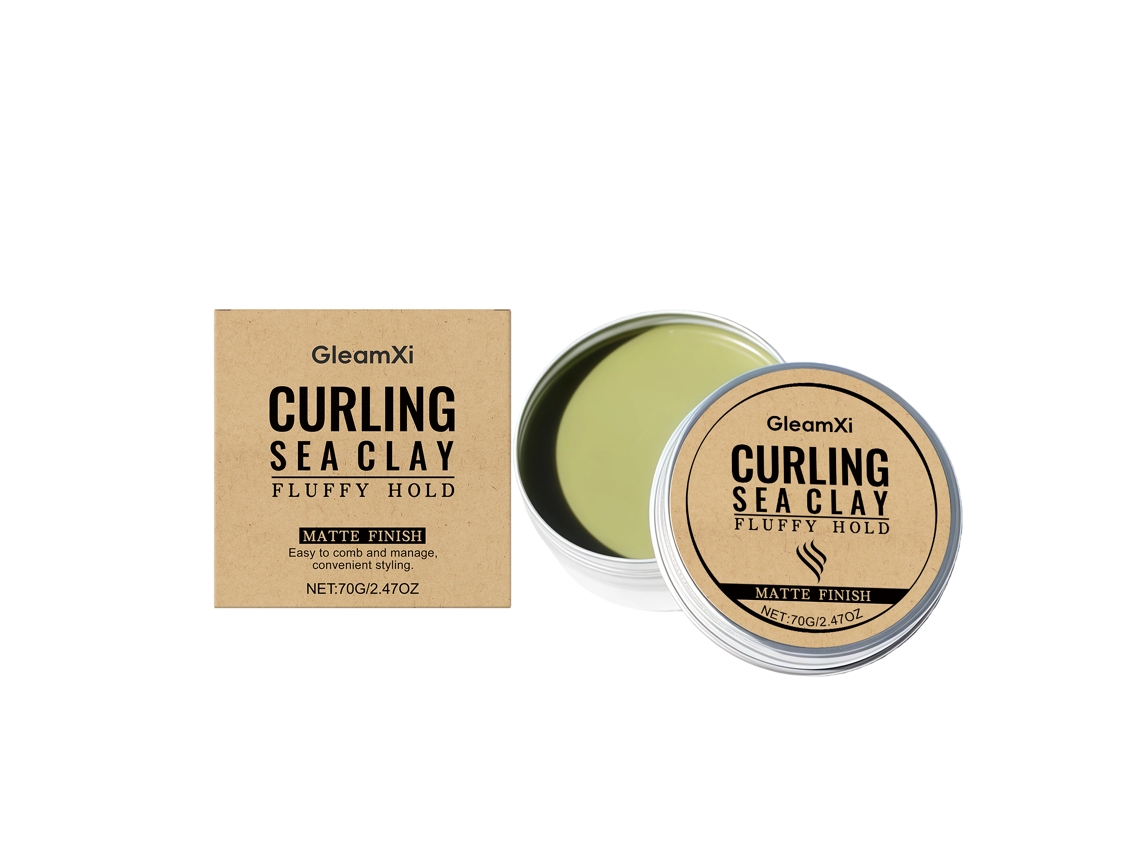 Cera de peinado de larga duración para cabello rizado.