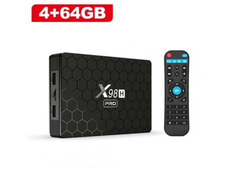 Box Smart Tv Android 12 X98h Pro Quad Core 4k 2.4g 5g Wifi Bluetooth 5.0 EE UU Enchufe 4 + 64GB
