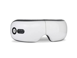 Masajeador de ojos inteligente con bolsa de aire vibratoria, dispositivo para el cuidado de los ojos con compresas calientes, gafas de masaje ocular con Bluetooth.