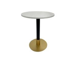 Mueble de Apoyo DKD HOME DECOR Metal Blanco Mármol 50 x 50 x 61 cm