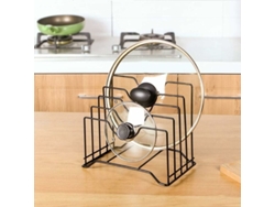 Organizador de cocina - Soporte para tapas de sartenes y tablas de cortar