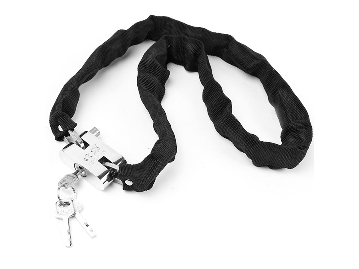 Candado De Bicicleta De Acero Negro Con Tejido Oxford Resistente A La Corrosión, Antirrobo, 101 Cm